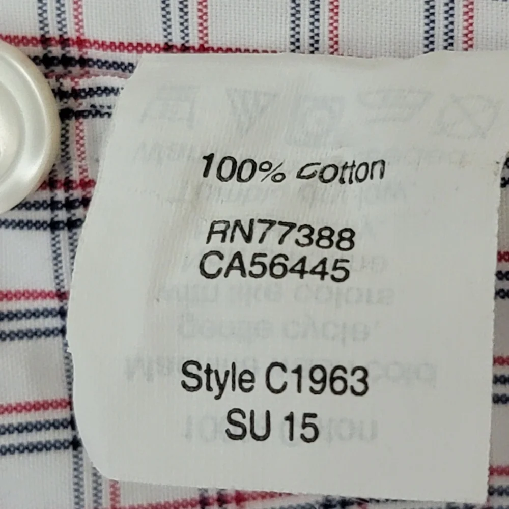 Thompson Shirtings by J. Crew 80's 2 ply men button down plaid shirt size small
